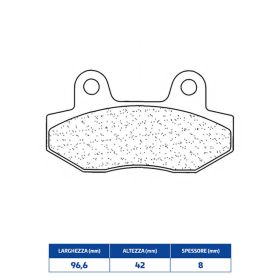 CL BRAKES 3086MSC Bremsbelag-Paar gesinterte Verbindung