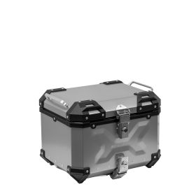 Bauletto S-Line Argento in Alluminio 37 Litri con Piastra Universale