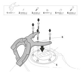 Flangia serbatoio SHAD Click System per CFMOTO 800 MT-X