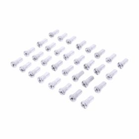 JMP 32 Vorderradnippel-Kit Aluminium Silber