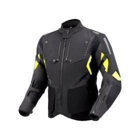 REBELHORN HIKER IV Men's Motorcycle Jacket Black/Anthracite/Fluorescent Yellow
