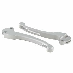 Ensemble de leviers d'embrayage/frein en aluminium CNC SIP argent mat 2 pièces