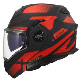 Modularer helm LS2 FF901 ADVANT X NOVA schwarz rot