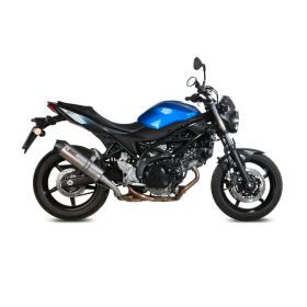 MIVV Oval Slip-on Auspuff titanium genehmigte Carbon-Endkappe für SUZUKI SV 650