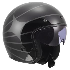 Casco jet LS2 OF601 BOB II COSMIC nero grigio