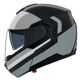 Casque modulable NOLAN N90-3 Roboto 348 noir blanc