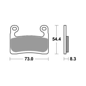 Paire de plaquettes de frein SBS composé fritté 960RST pour BMW