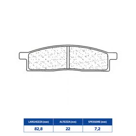CL BRAKES 2424MX10 Bremsbeläge Set gesinterte Verbindung für YAMAHA