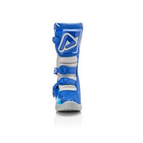 ACERBIS X-Team Jr Motorradstiefel Genehmigt Blau/Grau 3 Hakenverschluss