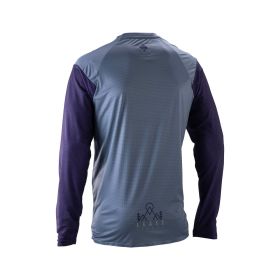 LEATT Trail 3.0 Maillot à Manches Longues MTB Galaxy Blue Tissu X-Flow