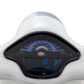 Cadre de compteur de vitesse SIP en plastique noir brillant pour Vespa Primavera/Sprint