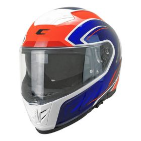 Casco integrale CGM 361S AVENT FIBRA RACE bianco blu rosso fluo