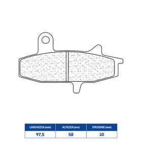 Jeu de plaquettes de frein avant CL BRAKES 2308A3+ en composé fritté pour SUZUKI