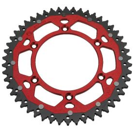 Pignon de chaîne 520 Moose Racing 50 dents rouge pour Beta RR