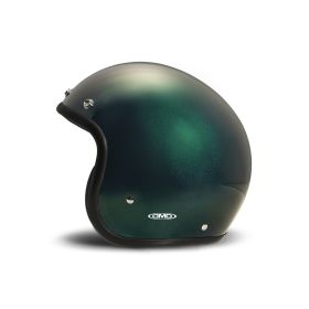 Jet Helm Cafe Racer DMD RETRO Dunkelgrün Glanz