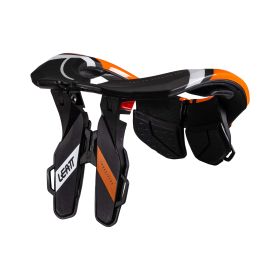 Protezione collo moto LEATT 3.5 arancio nero certificazione CE