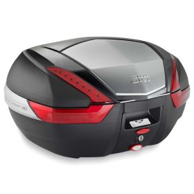 Kit topcase GIVI V47 noir rouge pour BMW F 650/700/800 GS / Adventure