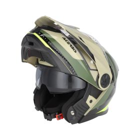Casco modulare ACERBIS P/J Rider Graphic verde/marrone