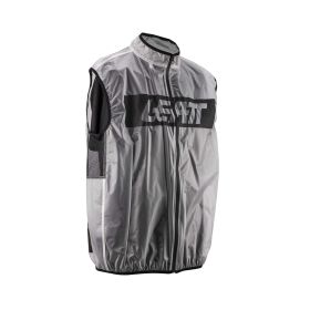 Gilet antipioggia LEATT Moto RaceCover trasparente leggero e impermeabile