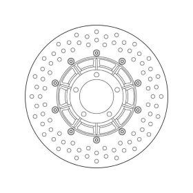 BREMBO Fixed Brake Disc 68B407B1 Gold Series Stainless Steel D.260 TH 5mm 5 Holes for BMW