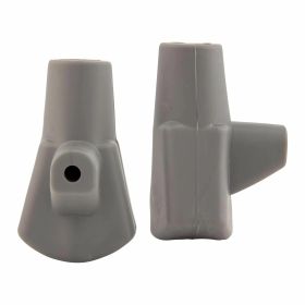 Scarpette cavalletto PREMIUM QUALITAT D.16mm in gomma grigio RAL 7037 per Lambretta 125 LI