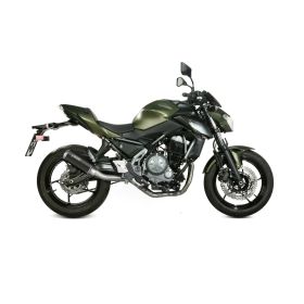 MIVV Mk3 Schwarzes Komplettauspuffsystem für KAWASAKI z650