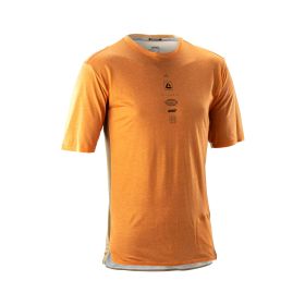 Maglia MTB LEATT Trail 4.0 giallo lager TENCEL assorbimento umidità ventilata