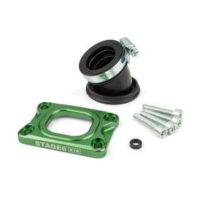 Collettore aspirazione STAGE6 360° verde per MIKUNI TM24