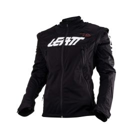 LEATT Moto 4.5 Lite Summer jacket black grey white waterproof