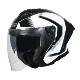 Casco Jet ORIGINE APRICA ESSENTIAL nero/bianco lucido