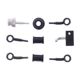 JMP 3 Bremsleitungen Stahl HBF-7017-V-MBK Schwarz für Suzuki SV 650
