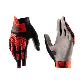 LEATT 4.0 Lite MTB Gloves red NanoGrip palm knuckle protection ReaFlex CE