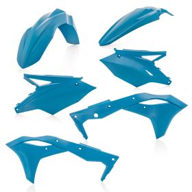 Kit de carénage 6 pièces bleu pour KAWASAKI ACERBIS