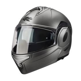 Casco modulare reversibile KAPPA KV55 Basic titanio opaco