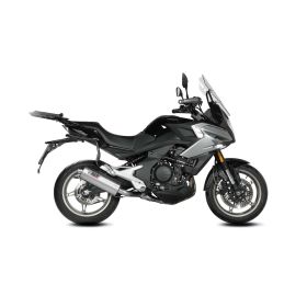 MIVV Oval Slip-on Exhaust in Stainless Steel for CF MOTO 700mt