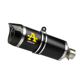 ARROW Thunder Slip-On Auspuff Aluminium dunkler Carbon-Endkappe HONDA CBR 650 R 2019-2023