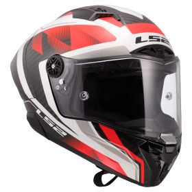 Casco Integrale LS2 FF805 THUNDER GP AERO Raute Bianco Lucido Rosso