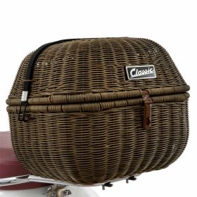 SIP Classic Dark Brown Luggage Rack Basket Kit with Plate Included