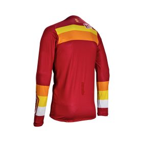 Maillot motocross LEATT Moto 4.5 Lite Pitboard Ruby rouge filet élastique