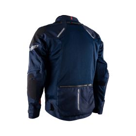 Giacca moto estiva LEATT ADV FlowTour 4.5 Short Midnight blu nero traspirante