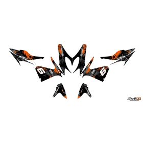Kit grafiche Stage6 arancione/nero per Yamaha Aerox fino 2013
