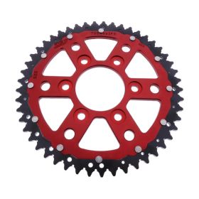 ZF 49 Teeth 525 Pitch Red Black Dual Sprocket for Ducati