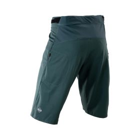 Pantaloncini MTB LEATT Trail 2.0 verde abete vestibilità slim UPF 50% anti-odore