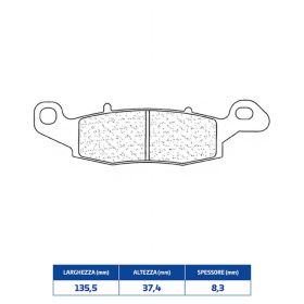 Vordere Bremsbeläge Paar CL BRAKES gesinterte Verbindung für Straßenmotorräder