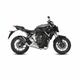 MIVV GP High Black Komplettauspuff mit Carbon-Endkappe für YAMAHA MT-07/FZ-07