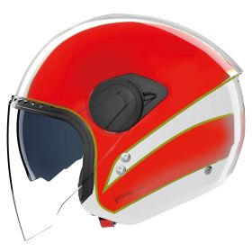 Casco jet urbano NOLAN N20-2 Visor Tricolore 346 bianco verde rosso