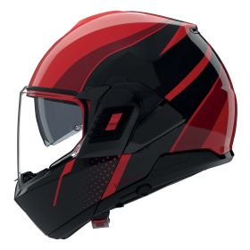 Casque modulable réversible NOLAN N120-1 Fluente 360 rouge noir