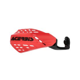Garde-mains ventilés ouverts Acerbis rouge/noir linéaire