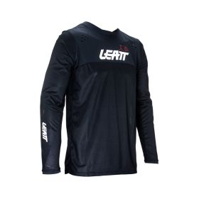 Maillot motocross LEATT Moto 4.5 Enduro noir gris filet élastique