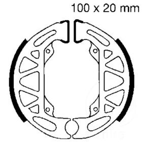 EBC brake shoes with springs 806 D.100mm